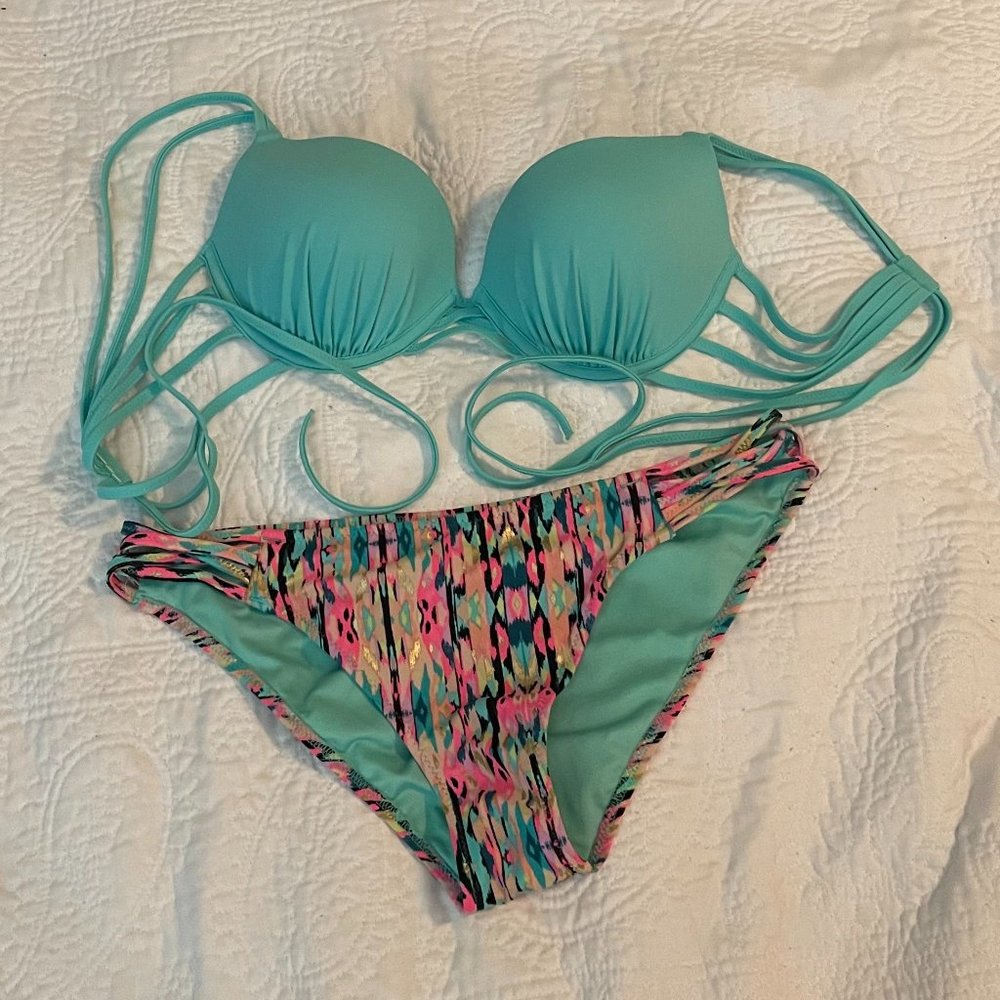 Women's Shade & Shore Mint Green Bikini Set